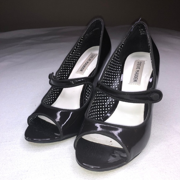 Steve Madden Brown Peep Toe Heels - Picture 3 of 8